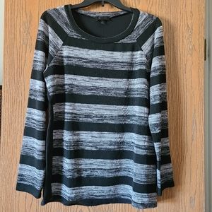 Gray Striped Sweater